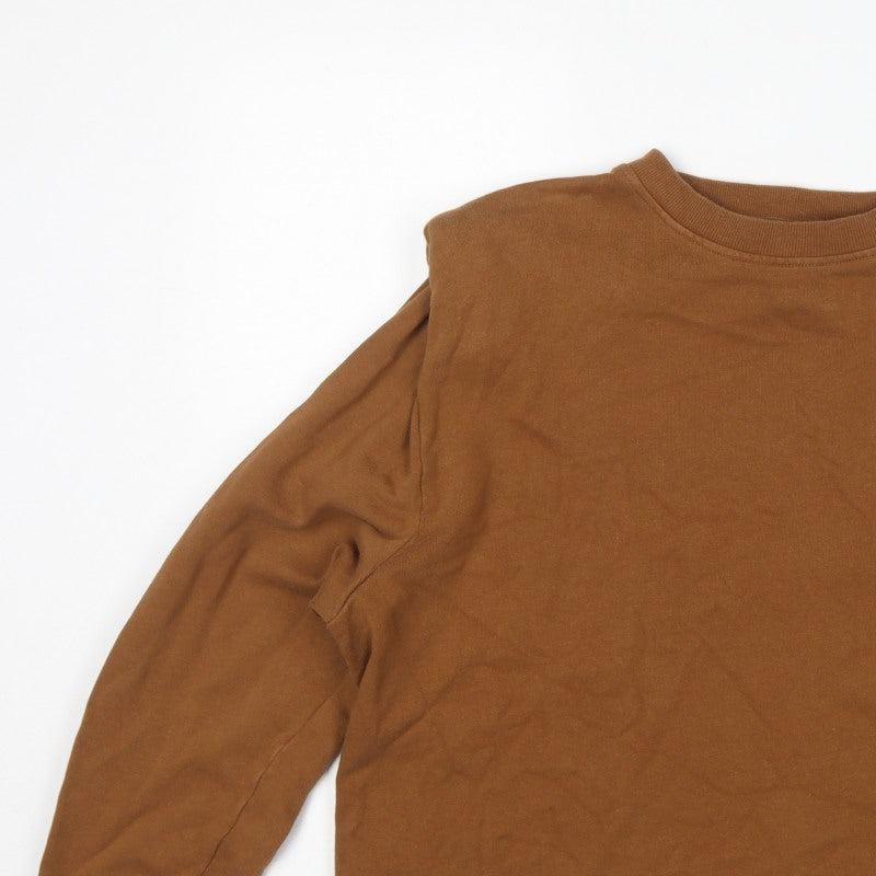 Additional view of Whistles Women's Brown M Pullover Crew Neck Cotton Sweatshirt