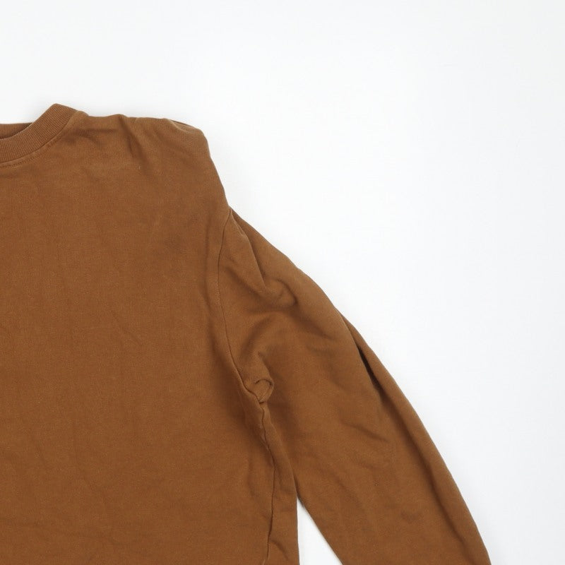 Additional view of Whistles Women's Brown M Pullover Crew Neck Cotton Sweatshirt