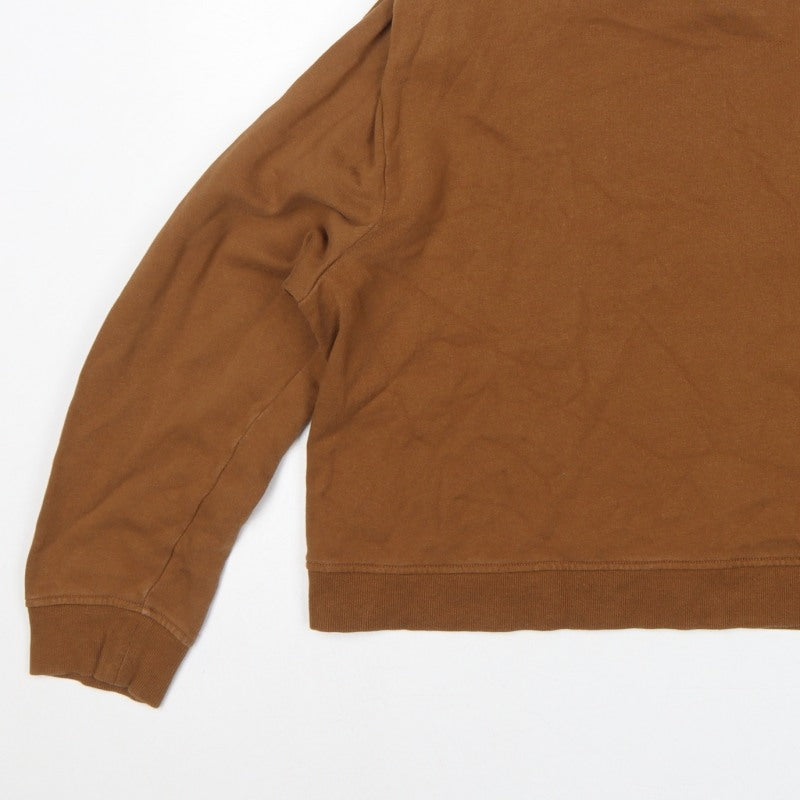 Additional view of Whistles Women's Brown M Pullover Crew Neck Cotton Sweatshirt