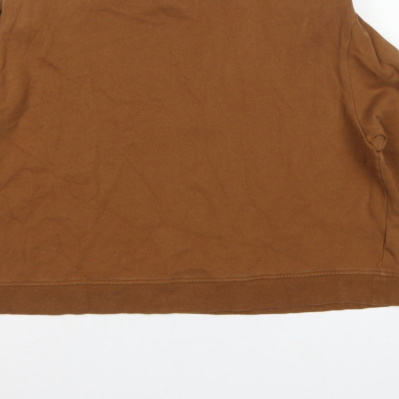 Additional view of Whistles Women's Brown M Pullover Crew Neck Cotton Sweatshirt