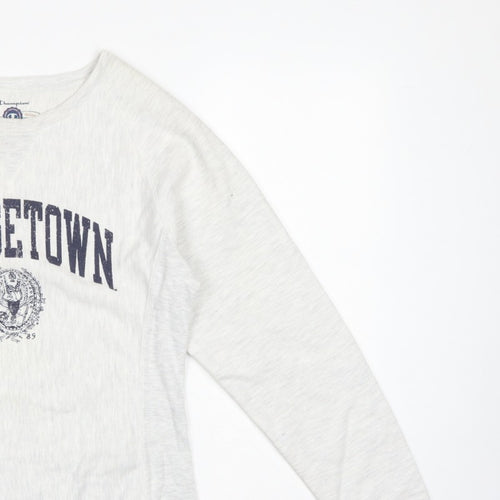 Champion Women’s Grey M Georgetown Reverse Weave Crew Neck Sweatshirt