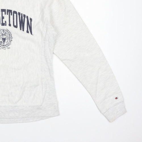 Champion Women’s Grey M Georgetown Reverse Weave Crew Neck Sweatshirt