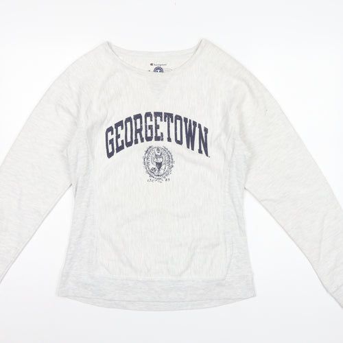 Champion Women’s Grey M Georgetown Reverse Weave Crew Neck Sweatshirt