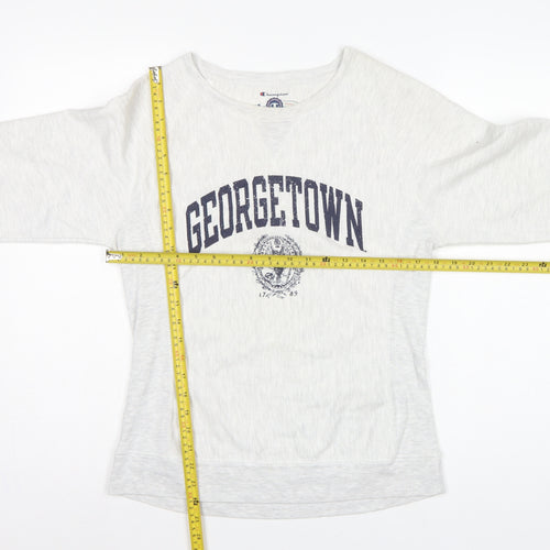 Champion Women’s Grey M Georgetown Reverse Weave Crew Neck Sweatshirt