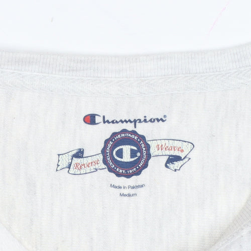 Champion Women’s Grey M Georgetown Reverse Weave Crew Neck Sweatshirt