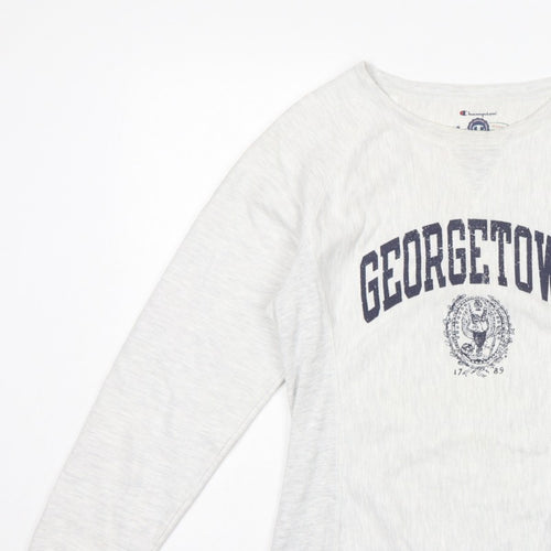Champion Women’s Grey M Georgetown Reverse Weave Crew Neck Sweatshirt