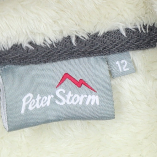 Peter Storm Women’s Grey Size 12 Fleece Lined Full Zip Jacket