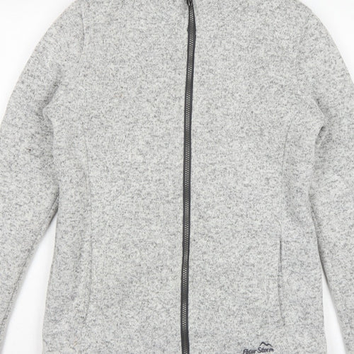 Peter Storm Women’s Grey Size 12 Fleece Lined Full Zip Jacket