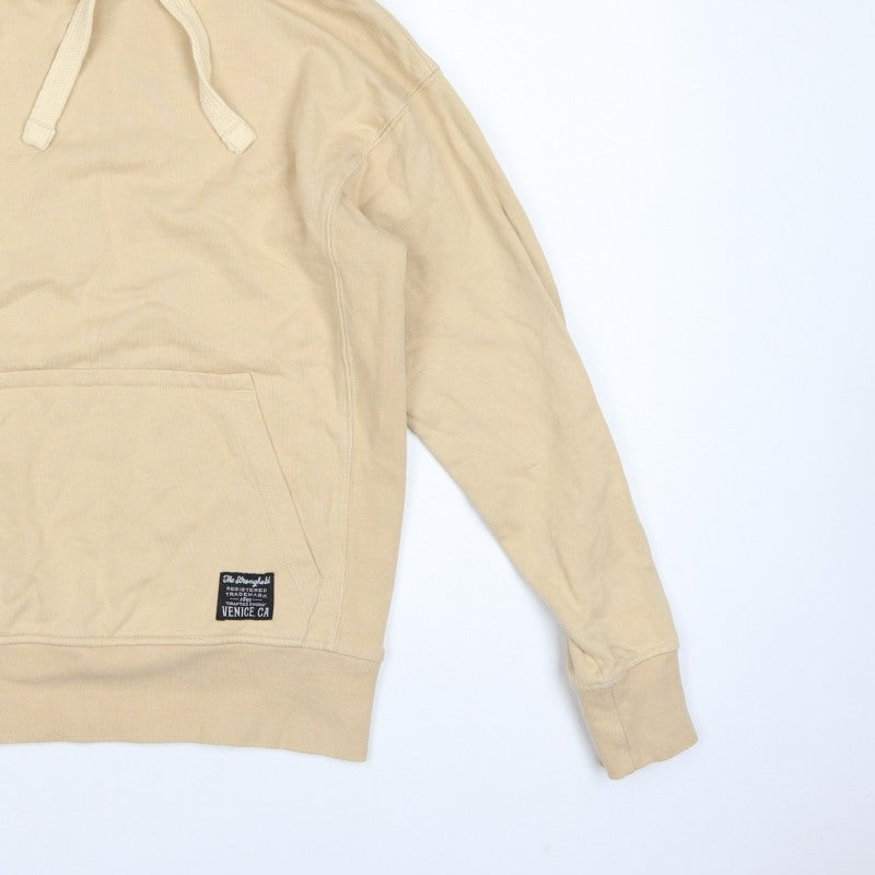 The Stronghold Men’s Beige XS Pullover Hoodie Venice CA Logo