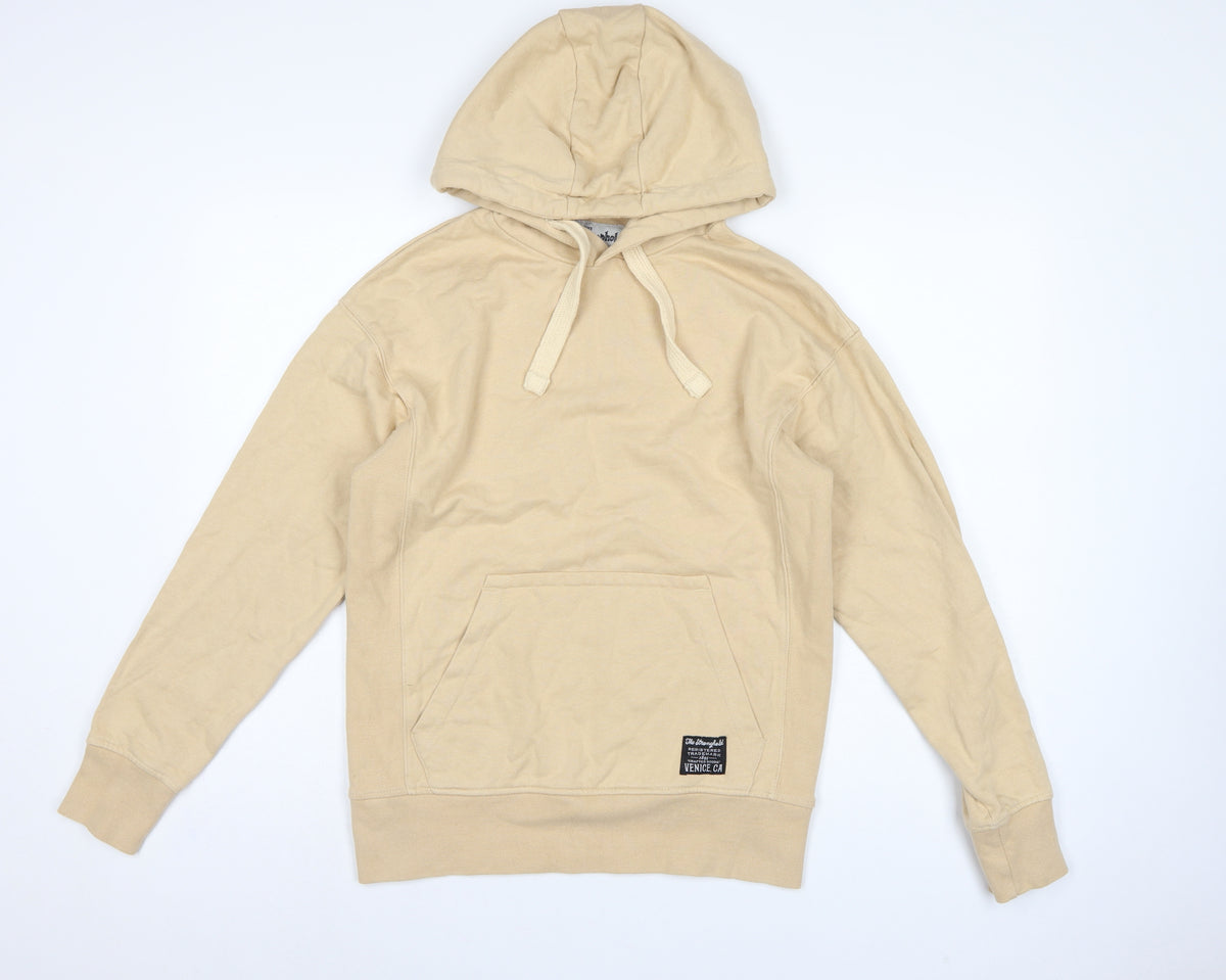 The Stronghold Men’s Beige XS Pullover Hoodie Venice CA Logo