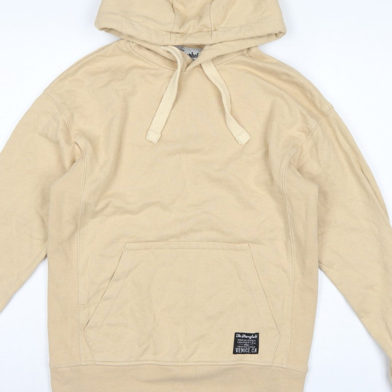 The Stronghold Men’s Beige XS Pullover Hoodie Venice CA Logo