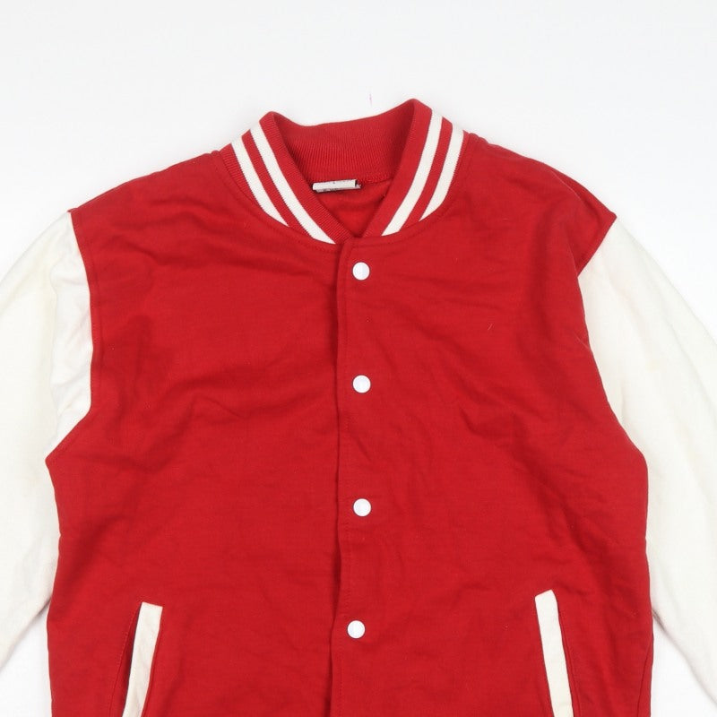 Additional view of Stars & Stripes Men’s Red White L Varsity Snap Sweatshirt Jacket