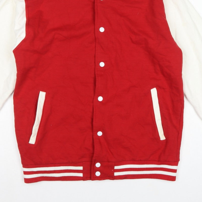 Additional view of Stars & Stripes Men’s Red White L Varsity Snap Sweatshirt Jacket