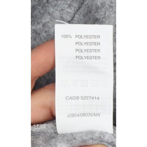 Damart Women Grey 18 1/4 Zip Fleece Pullover Sweatshirt