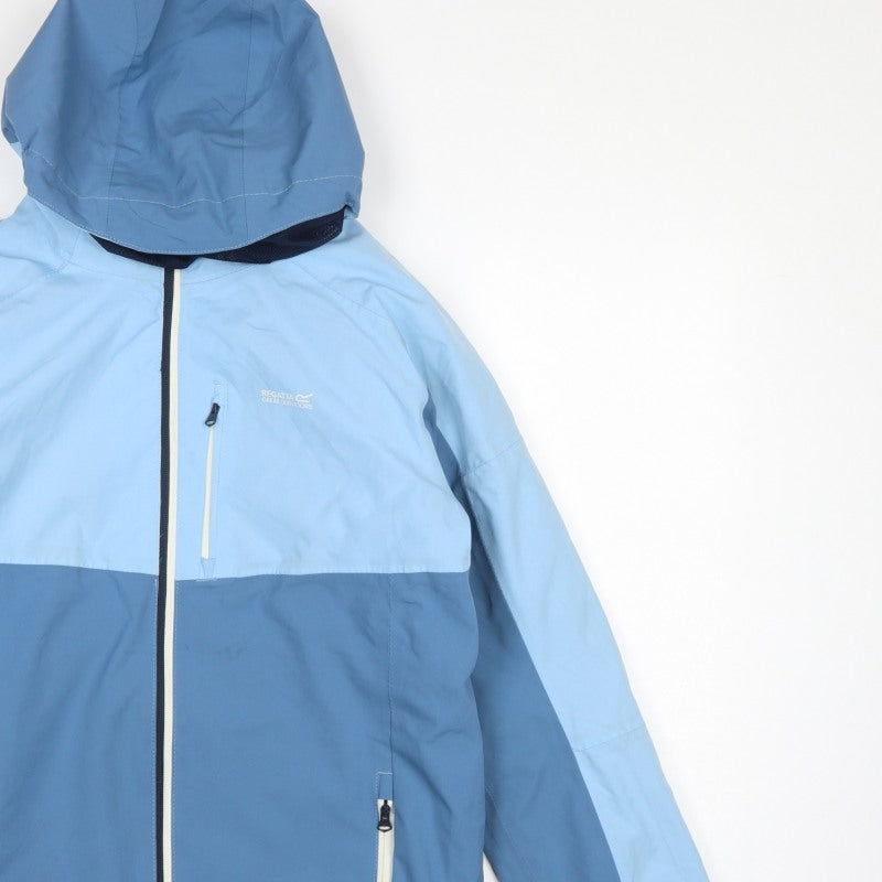 Regatta Boys Blue 15-16 Years Ski Jacket Hooded Padded Colourblock