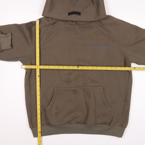 Essentials Fear of God Men’s Brown M Oversized Logo Pullover Hoodie