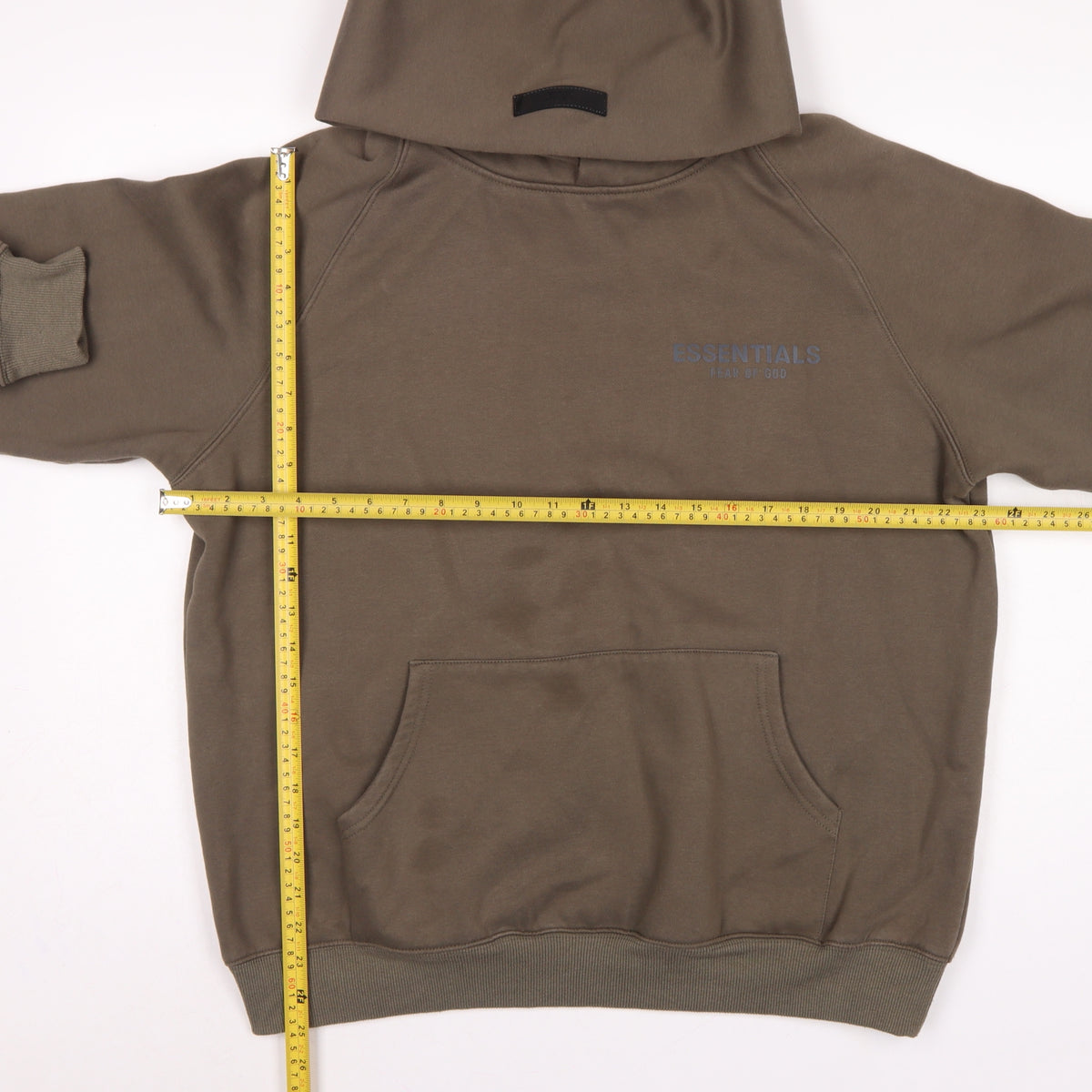 Essentials Fear of God Men’s Brown M Oversized Logo Pullover Hoodie