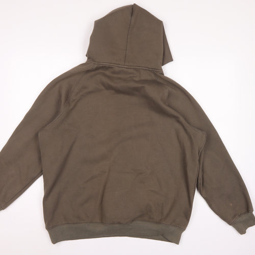 Essentials Fear of God Men’s Brown M Oversized Logo Pullover Hoodie