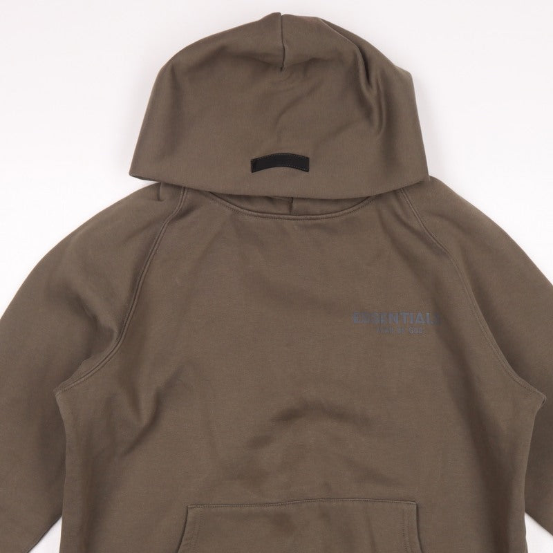 Essentials Fear of God Men’s Brown M Oversized Logo Pullover Hoodie
