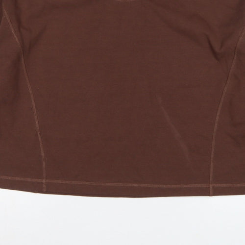 Superdry Women’s Brown M/L Code Sportswear Crew Neck Sweatshirt