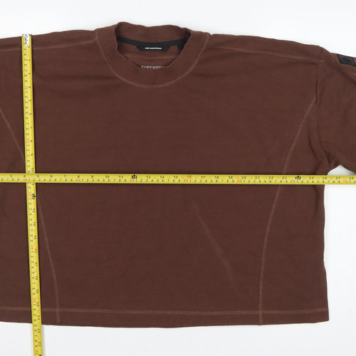 Superdry Women’s Brown M/L Code Sportswear Crew Neck Sweatshirt