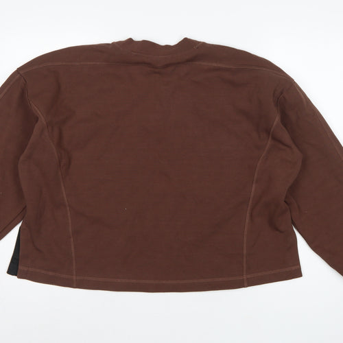 Superdry Women’s Brown M/L Code Sportswear Crew Neck Sweatshirt