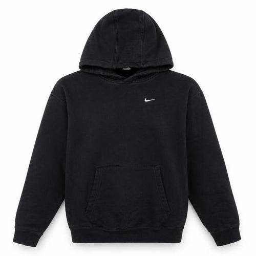 Nike Men’s Black XS Pullover Hoodie Embroidered Logo Kangaroo Pocket