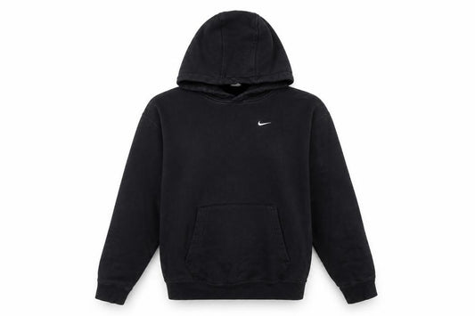 Nike Men’s Black XS Pullover Hoodie Embroidered Logo Kangaroo Pocket
