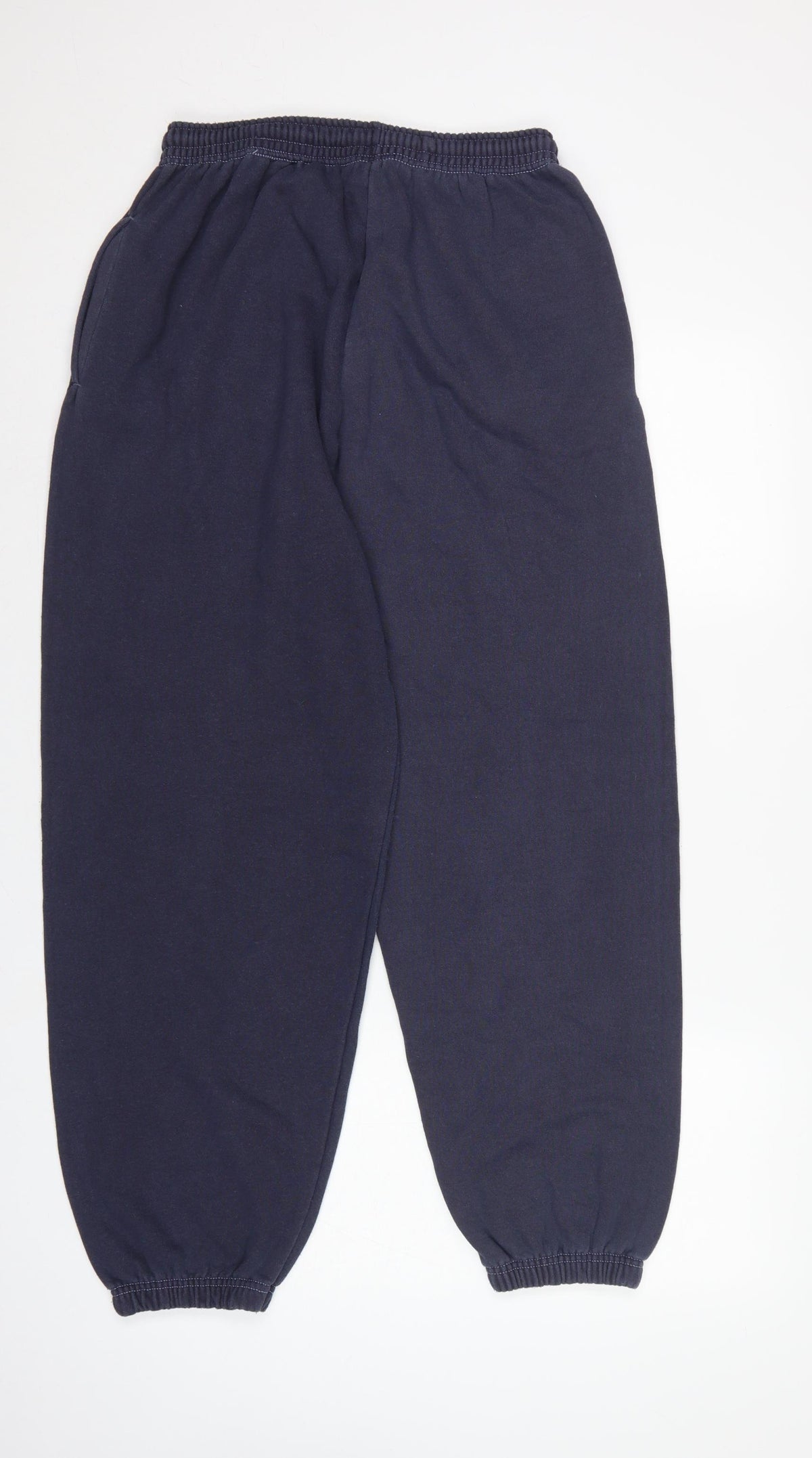 iets frans... Teens Navy Blue M Fleece Jogger Sweatpants Logo