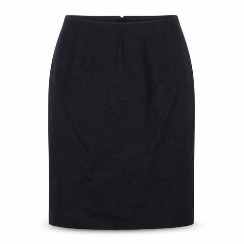 Hobbs Women Blue UK 16 Linen Cotton Knee Length Pencil Skirt