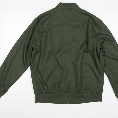 Topman Men’s Green M Bomber Jacket Full Zip Lined