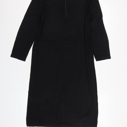 Coast Women Black Pink UK 12 Bodycon Knit Lace Knee Length Dress