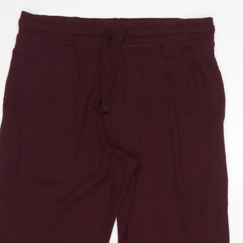 Additional view of Marks and Spencer Men’s Burgundy L Knit Drawstring Lounge Pants