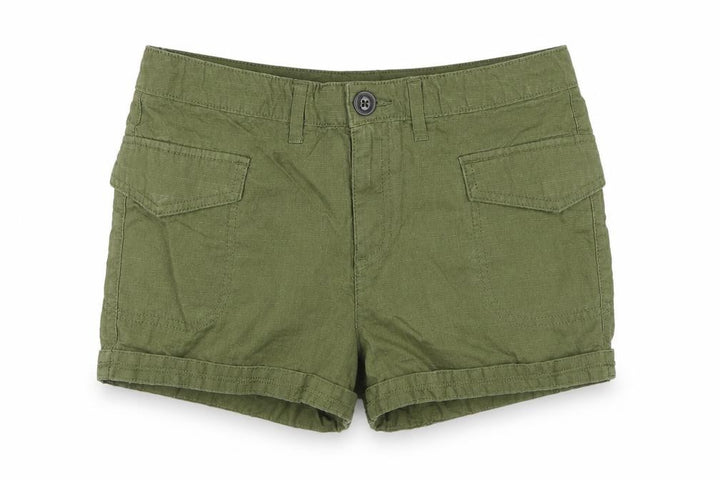 Superdry Women Green UK 8 Cargo Shorts Military Cotton