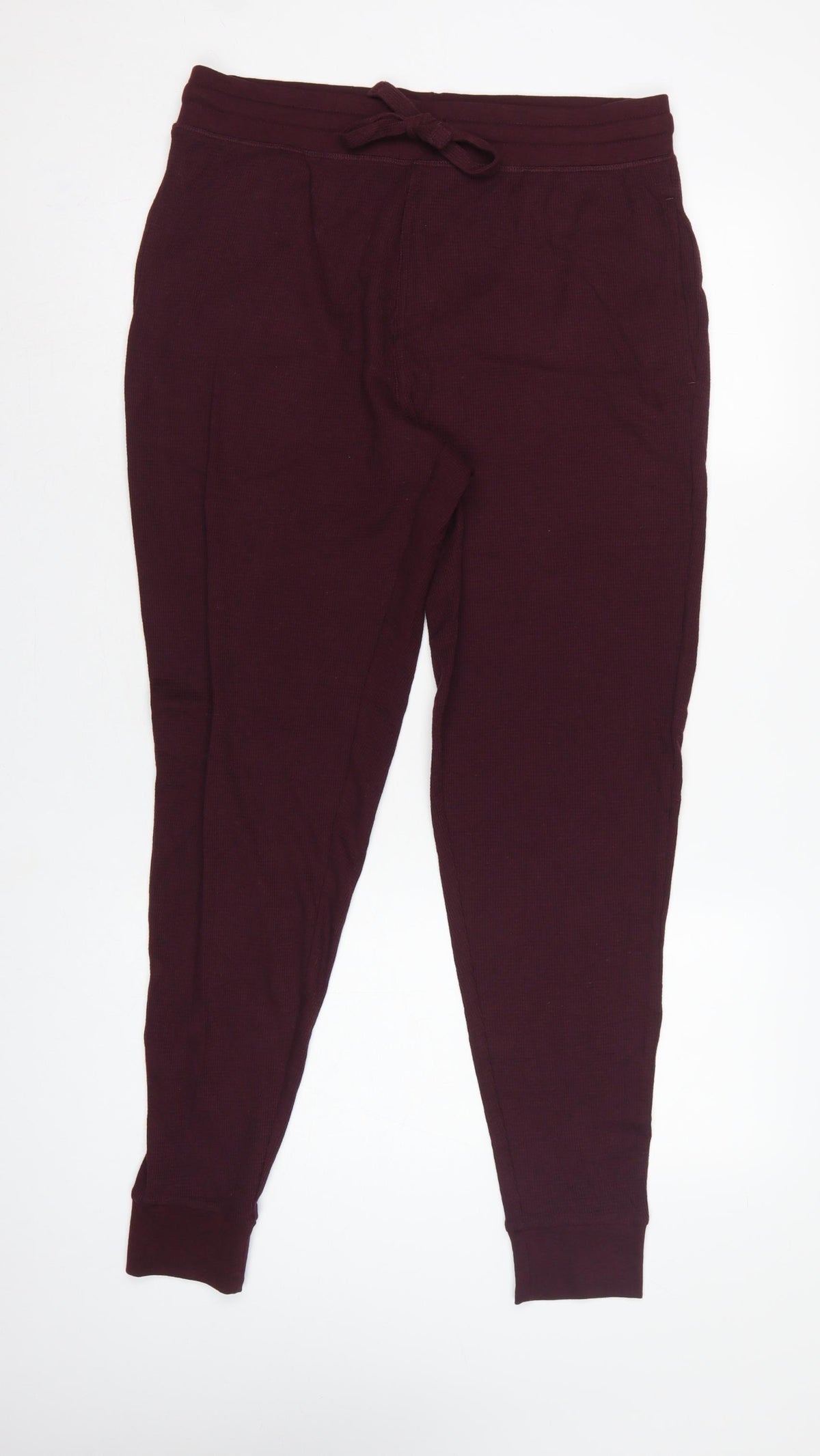 Back view of M&S Men’s Purple L Loungewear Jogger Lounge Pants Drawstring