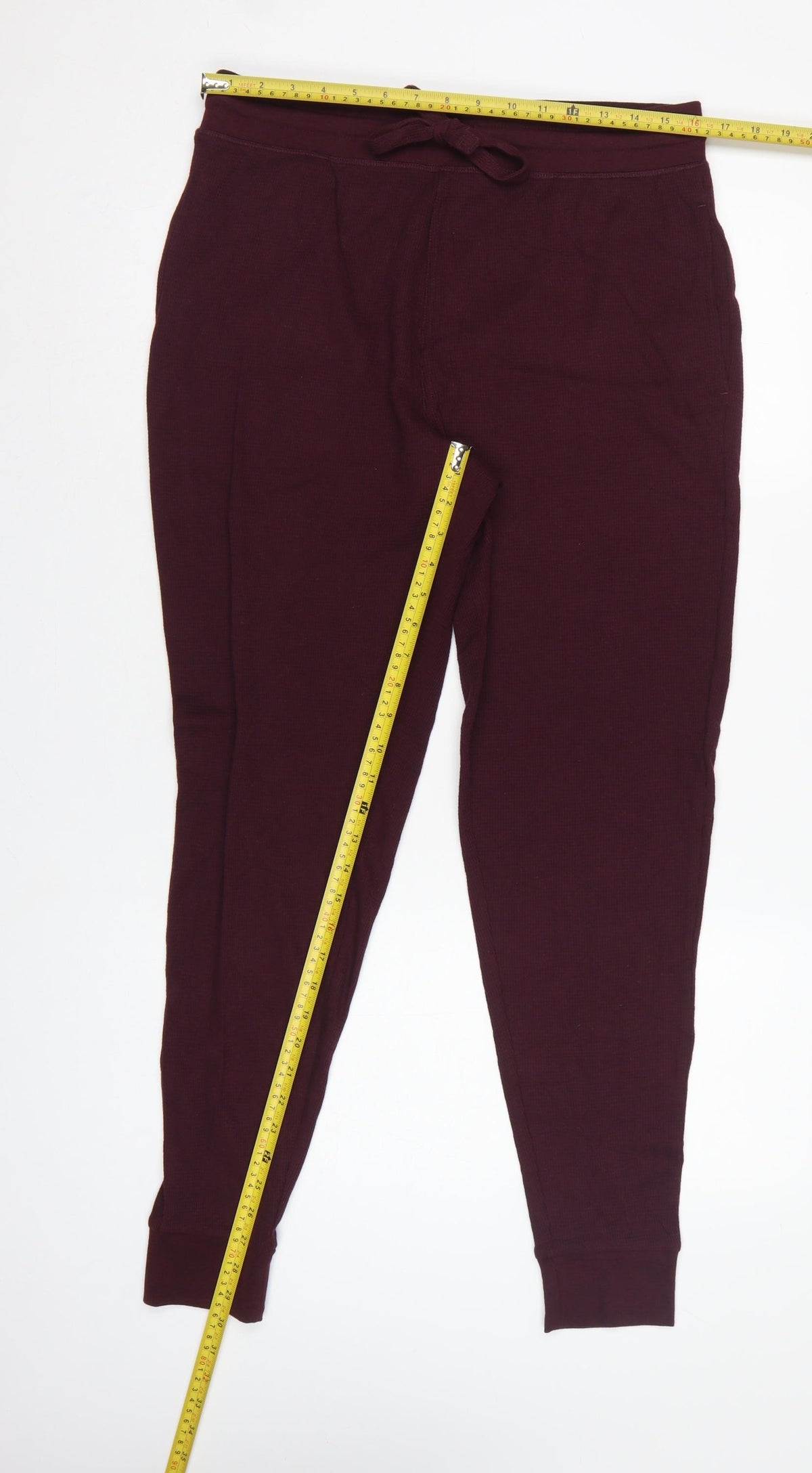 Brand and care label for M&S Men’s Purple L Loungewear Jogger Lounge Pants Drawstring