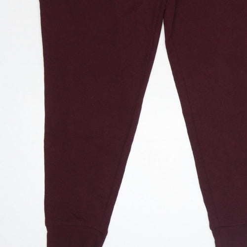Marks and Spencer Men Red XL Jersey Drawstring Lounge Pants