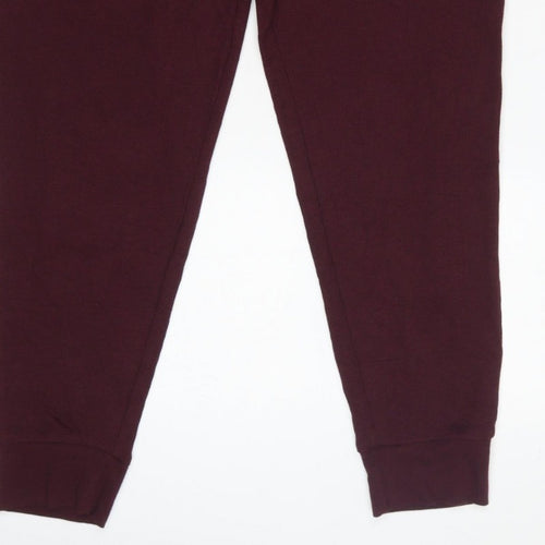 Marks and Spencer Men Red XL Jersey Drawstring Lounge Pants