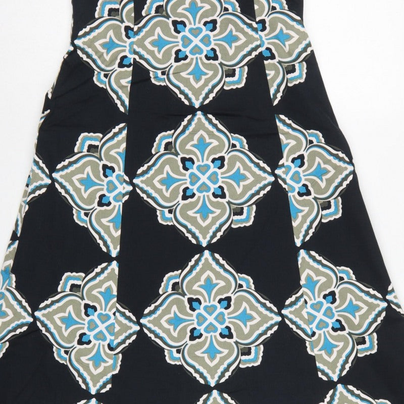 Additional view of Coast Women Black Geometric Strapless A-Line Dress, size 8