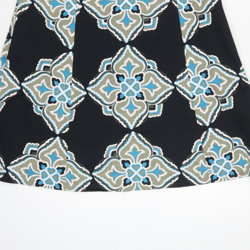 Additional view of Coast Women Black Geometric Strapless A-Line Dress, size 8