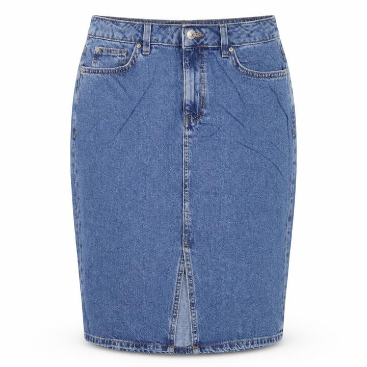 Marks and Spencer Women Blue UK 6 Denim Pencil Knee Length Skirt