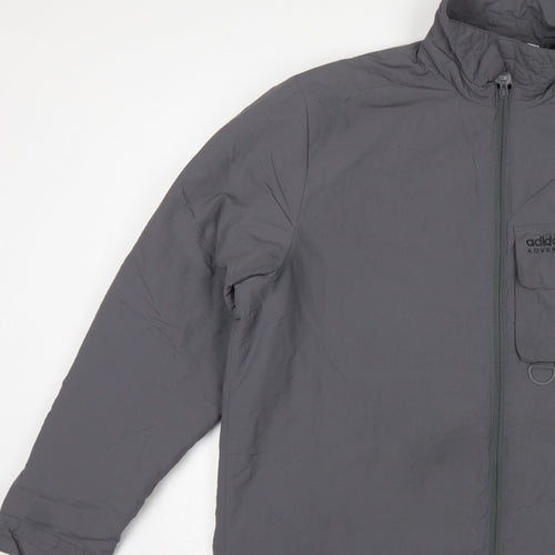 Adidas Men’s Grey XL Adventure Insulated Full Zip Outdoor Jacket