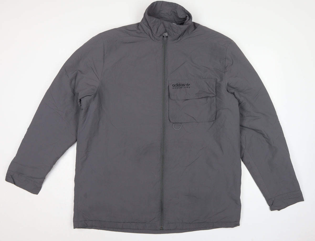 Adidas Men’s Grey XL Adventure Insulated Full Zip Outdoor Jacket