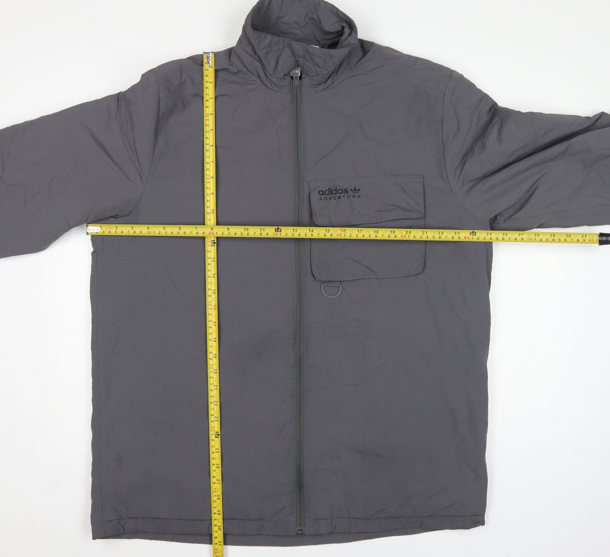 Adidas Men’s Grey XL Adventure Insulated Full Zip Outdoor Jacket