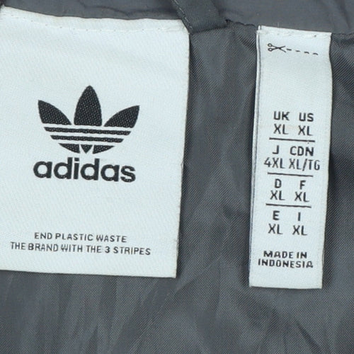 Adidas Men’s Grey XL Adventure Insulated Full Zip Outdoor Jacket