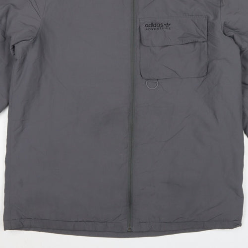 Adidas Men’s Grey XL Adventure Insulated Full Zip Outdoor Jacket