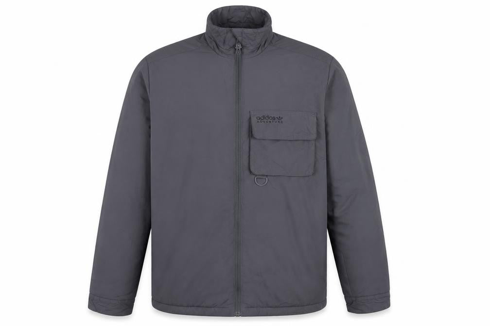 Adidas Men’s Grey XL Adventure Insulated Full Zip Outdoor Jacket