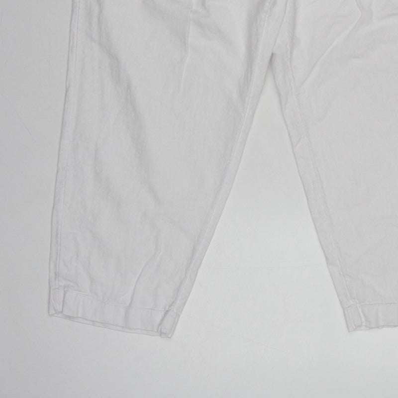 Marks and Spencer Women White Linen Blend Drawstring Jogger Trousers UK 16