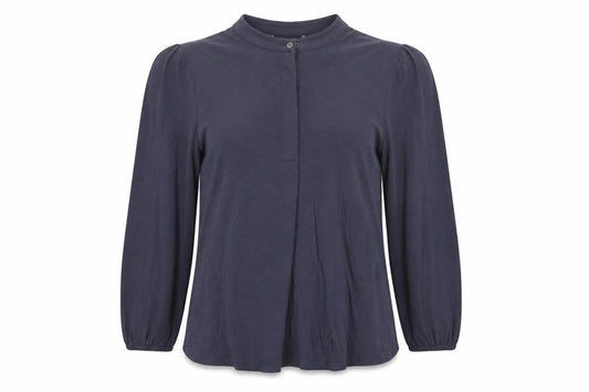 Marks and Spencer Women Blue UK 12 Modal Balloon Sleeve Blouse