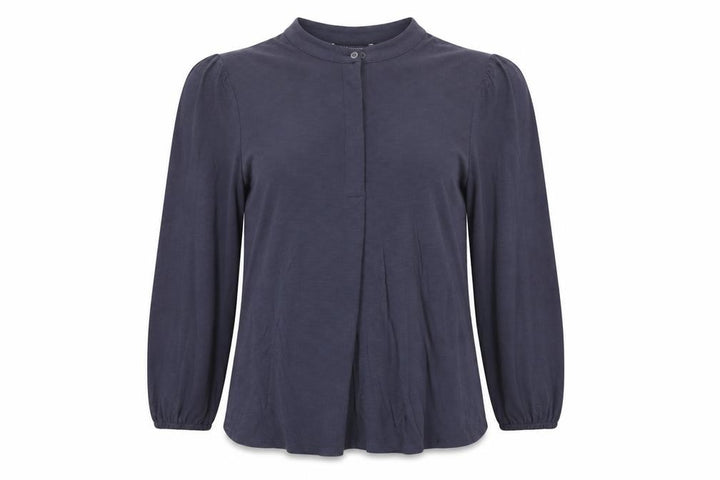 Marks and Spencer Women Blue UK 12 Modal Balloon Sleeve Blouse